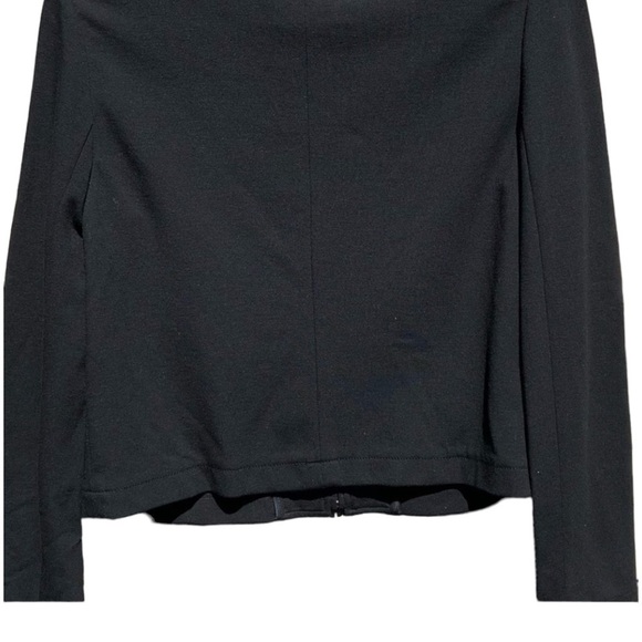 🌻Black Tailored Magaschoni Collection Jacket with Gold Circle Grommets Size 6 - Picture 9 of 11